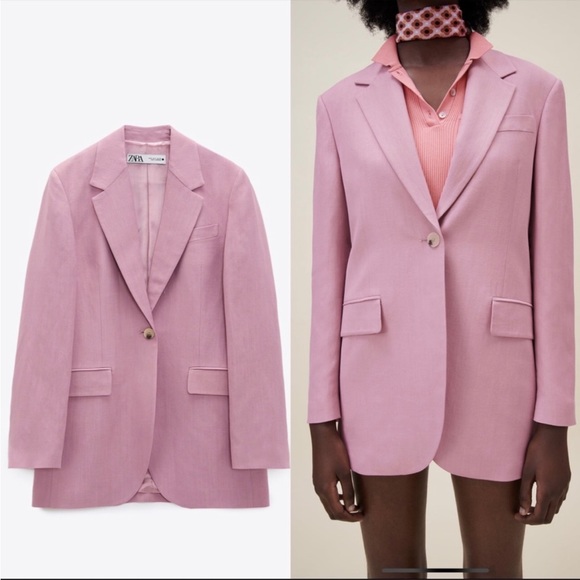 Zara limited edition linen blend blazer - Picture 2 of 7
